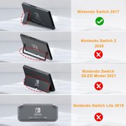 GeekShare Protective Case Slim Cover Case Compatible with Switch 2017 Panda Toast