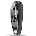 thumbnail image 2 of Pompeii 1/2ct Black Diamond Mens Wedding Band 10K Black Gold (Black,), 2 of 4