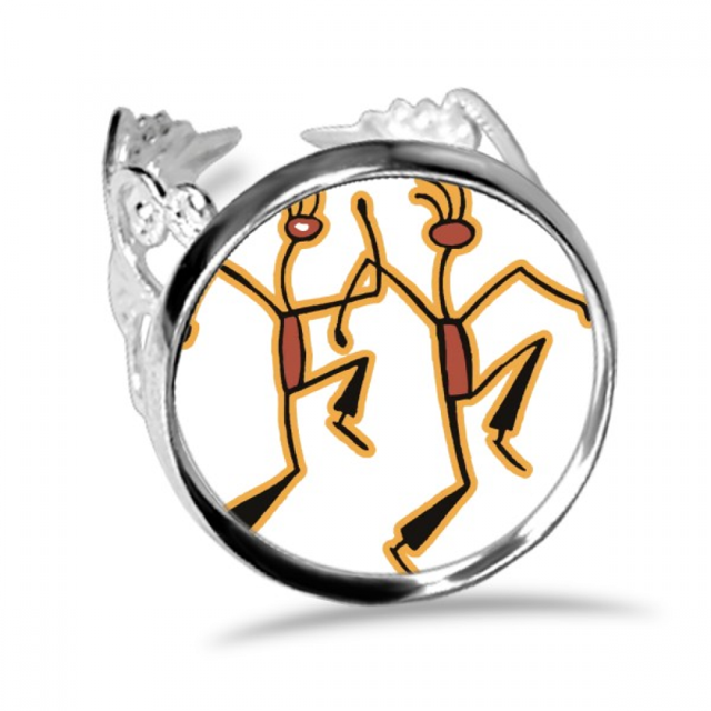 Anillo de compromiso ajustable Unbranded figura de Egipto bailando