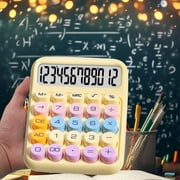 Dvkptbk Calculator Basic Standard Calculators Mini Digital Desktop Calculator with 12-Digit LCD Display- Calculator Pocket Size for Home School for Calculator