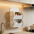 thumbnail image 4 of EGNMCR Closet Organizers and Storage, Organization and Storage, Storage Bins, Storage Containers No-drill Multi-functional Wall-mounted Storage Rack For Home Organization Wooden shelf, 4 of 6