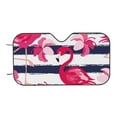 thumbnail image 4 of Uemuo Pink Flamingos Pattern Accordion Car Windshield Sun Shade, Foldable Reflective Sun Visor for Car, Reflector Windshield Sunshade-Small, 4 of 7