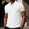 thumbnail image 4 of Breeze Capri Polo Shirt for Men Ultra Breathable Mesh Ice Silk Short Sleeve Comfortable Casual Golf Shirts for Summer, 4 of 7