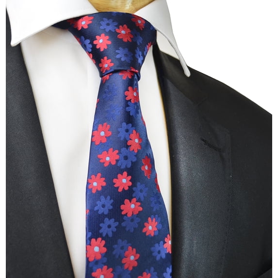 Extraordinary Navy Floral Design Ties