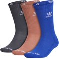 thumbnail image 2 of adidas Originals Men's Color Wash Crew Socks - 3 Pack (Blue/Grey,Tan) Size Large, Men's Shoe Sz 8-12, 2 of 2