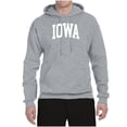thumbnail image 2 of Wild Bobby State of Iowa College Style Unisex Hoodie Sweatshirt, 2 of 6