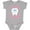 AC-Heather Grey, variant on I Got My 1st Tooth Girls Baby Bodysuit