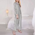 thumbnail image 3 of Honeii Airplane print Women's Pajama Sets Long Sleeve Button Down Sleepwear Nightwear Soft Pjs Lounge Sets-Medium, 3 of 7