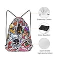 thumbnail image 5 of XMXT Waterproof Gym Bag, College Colorful Graffiti Print Drawstring Backpack for Men, s Multicolor, 5 of 8