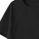 thumbnail image 3 of Ceisia Men's Casual Cotton Linen T-shirt Short Sleeve Round Neck Solid Color Summer Daily Wear Tee Tops Black XL Gifts, 3 of 5
