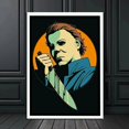 thumbnail image 5 of Classic Horror Movie Michael Myers Halloween Poster Kraft Paper Painting Wall Study Room Living Room Decoration Painting Art, 5 of 5