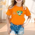 thumbnail image 2 of T-shirts pour Filles Imprimé Manches Courtes Col Rond Tenues d'Été Mode Fille 8-9 Ans, 2 of 4