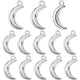 thumbnail image 1 of 1 caja de 100 amuletos de luna creciente de plata, amuletos de luna celestial de bruja, amuletos de luna de aleación, 1 of 6