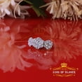 thumbnail image 6 of King of Bling's 925 Sterling White Silver CZ 5.50ct Flower 7 stone Set Womens Ring Size 7, 6 of 12