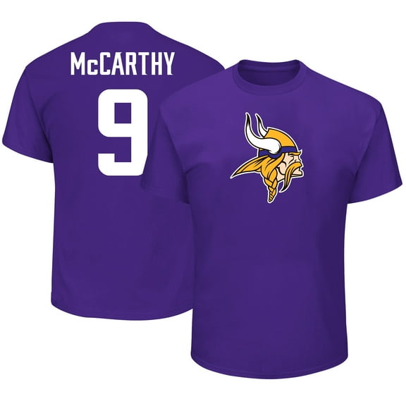 Men's Fanatics J.J. McCarthy Purple Minnesota Vikings Big & Tall Name & Number T-Shirt