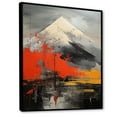 thumbnail image 2 of Designart "Volcanic Fury Under Moonlight V" Volcano Floater Framed Canvas Wall Art, 2 of 5