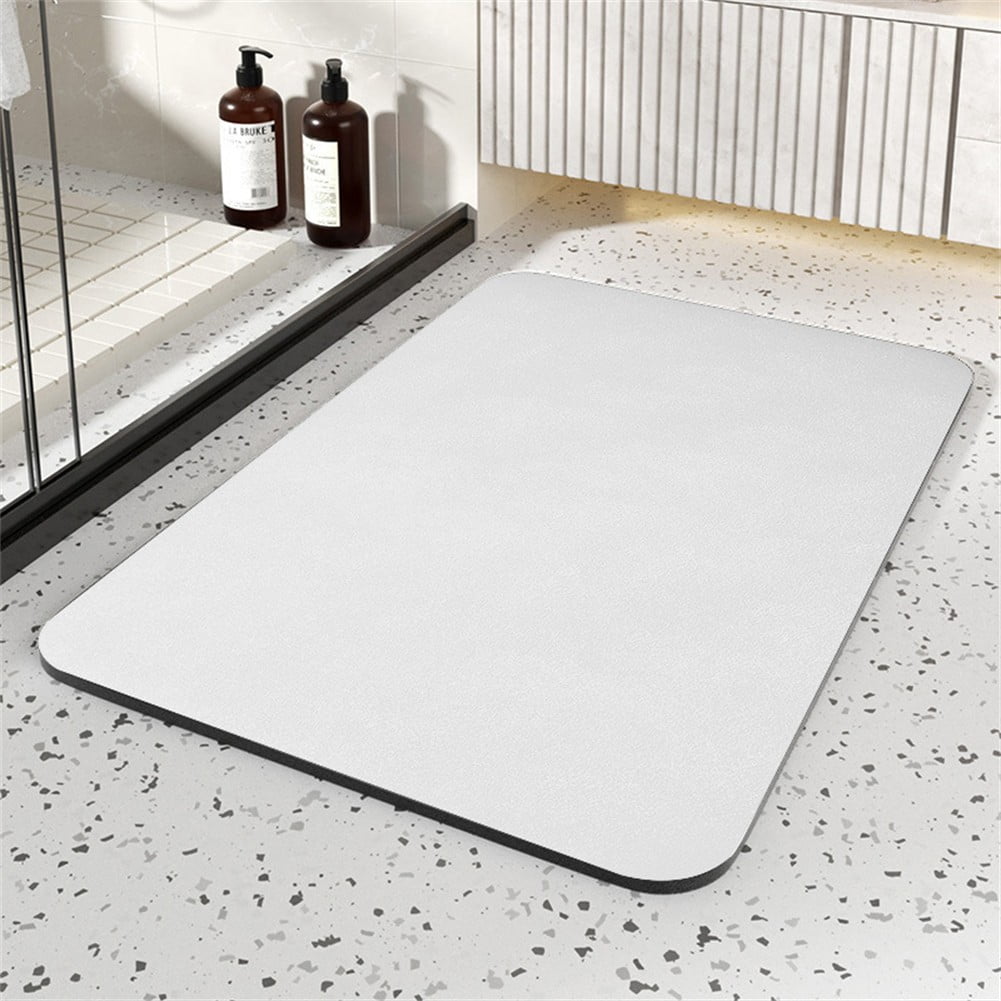 Dleadar Bathroom Rugs Bath Diatomite Stone Floor Mat Non Slip Quick Dry Pad 60x40CM House