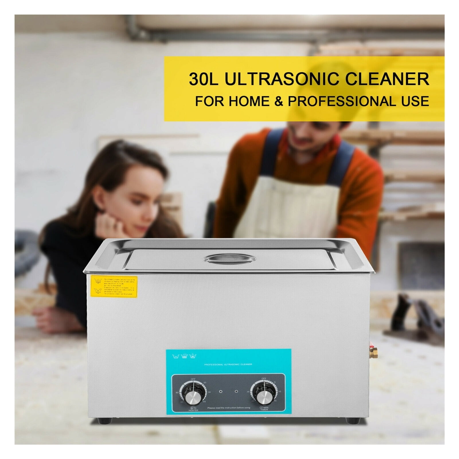 Electric Knob Ultrasonic Cleaner 2L 3L 6L 10L 15L 22L 30L Portable Washing Machine Lave-Dishes Ultrasound Home Appliance ,Strong Cleaning