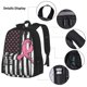 thumbnail image 3 of Disketp Ribbon Breast Cancer Awareness Mochila Estampada de Gran Capacidad con Lonchera y Estuche, Set de 3 Piezas para Estudiantes, 3 of 7