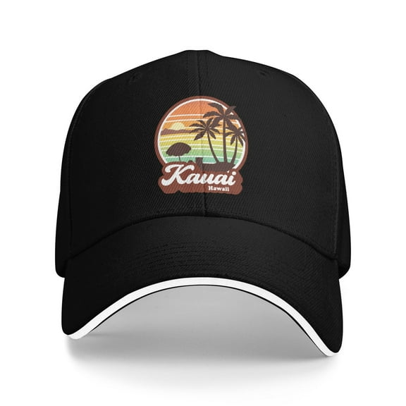 Kauai Hawaii Unisex Adult Baseball Caps Adjustable Casquette Dad Hat Sandwich Cap Outdoors Headwear