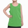 thumbnail image 2 of NIEWTR Boys Tank Tops Kids Plain Sleeveless Athletic Slimming T Shirts Basic Tops Undershirts Crewneck Tanks Breathable Vests 5-14 Years Boy(A-Green,12-18 Months), 2 of 5