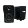 thumbnail image 1 of Altavoces de estantería Singing Wood T25 pasivos de 2 vías 60W (30W x 2) con soporte de pared preinstalado- acabado de madera de haya, par - Necesario receptor o amplificador (Negro), 1 of 3