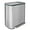 Silver, variant on 16 Gallon Dual Trash Can, Kitchen Recycling Bins with 2 x 8 Gallon Compartments, 2 Plastic Removable Liners, Soft-Close Lid, Stainless Steel Step Trash Can, White