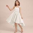 thumbnail image 5 of EnJoCho Satin Junior Bridesmaid Dresses Short Tiere𝖽 Flower Girl Dress Sleeveless Princess Pageant Formal Homecoming Dress Teenage Wedding Dress Fl𝗈wy, 5 of 7