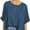 Heather dark blue, variant on Women Oversized T-Shirt Loose Fit Workout Tops Short Sleeve Gym Basic Tee Shirt