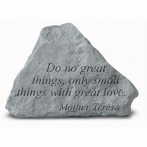 Kay Berry- Inc.  Do No Great Things Only Small Things-Mother Teresa - Memorial - 5.375 Inches x 4 Inches