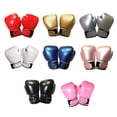 thumbnail image 3 of Toystoory 1 par de guantes de boxeo para niños, guantes de entrenamiento para entrenamiento, gimnasio, guantes para niños, boxeadores Boxeo Rosa roja, 3 of 6