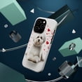 thumbnail image 3 of DistinctInk MagSafe Tough Case for Apple iPhone 13 Pro Max (6.7" Screen) - Valentine's Day Coton de Tulear - Shockproof Protection, 3 of 6