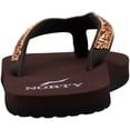 thumbnail image 6 of NORTY Womens Flip Flops Adult Female Sandals Brown Gem - Runs 1 Size Small, 6 of 7