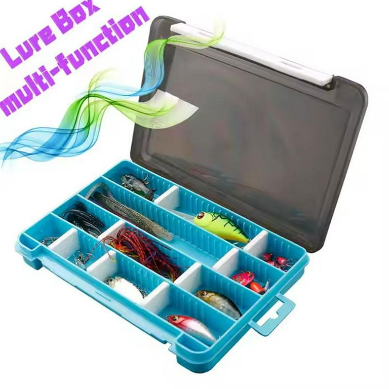 QHUDLV Fishing Tackle Box Lure Large-capacity Compartments Storage