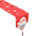 thumbnail image 4 of ¡Ahorra con los Mejores Precios!, Bandera de mesa navideña de lino doble con estampado creativo, mantel de muñeco de nieve, ambientes, decoraciones navideñas Akmoler, 4 of 7