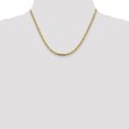thumbnail image 2 of 14k Yellow Gold 18 Inch 3.7mm Link Cable Chain Necklace Pendant Charm Long, 2 of 9