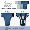 thumbnail image 5 of Paw Legend Cat Diapers for Male Cats Spraying Washable Reusable Kitten Diapers for Cats Incontinence Pet Diapers (3 Pack, Small), 5 of 7