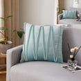 thumbnail image 1 of Juego de 2 fundas de almohada de 18 x 18, terciopelo holandés, funda de almohada para sofá, dormitorio, coche, sala de estar (verde matcha) oso de fresa Hogar, 1 of 5