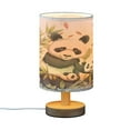 thumbnail image 2 of Cute Panda Family Leaves Bedside Table Lamp Desk Warm Lights with USB Charging Port Cylinder LED Lamps for Bedroom Living Room Office, 2 of 7