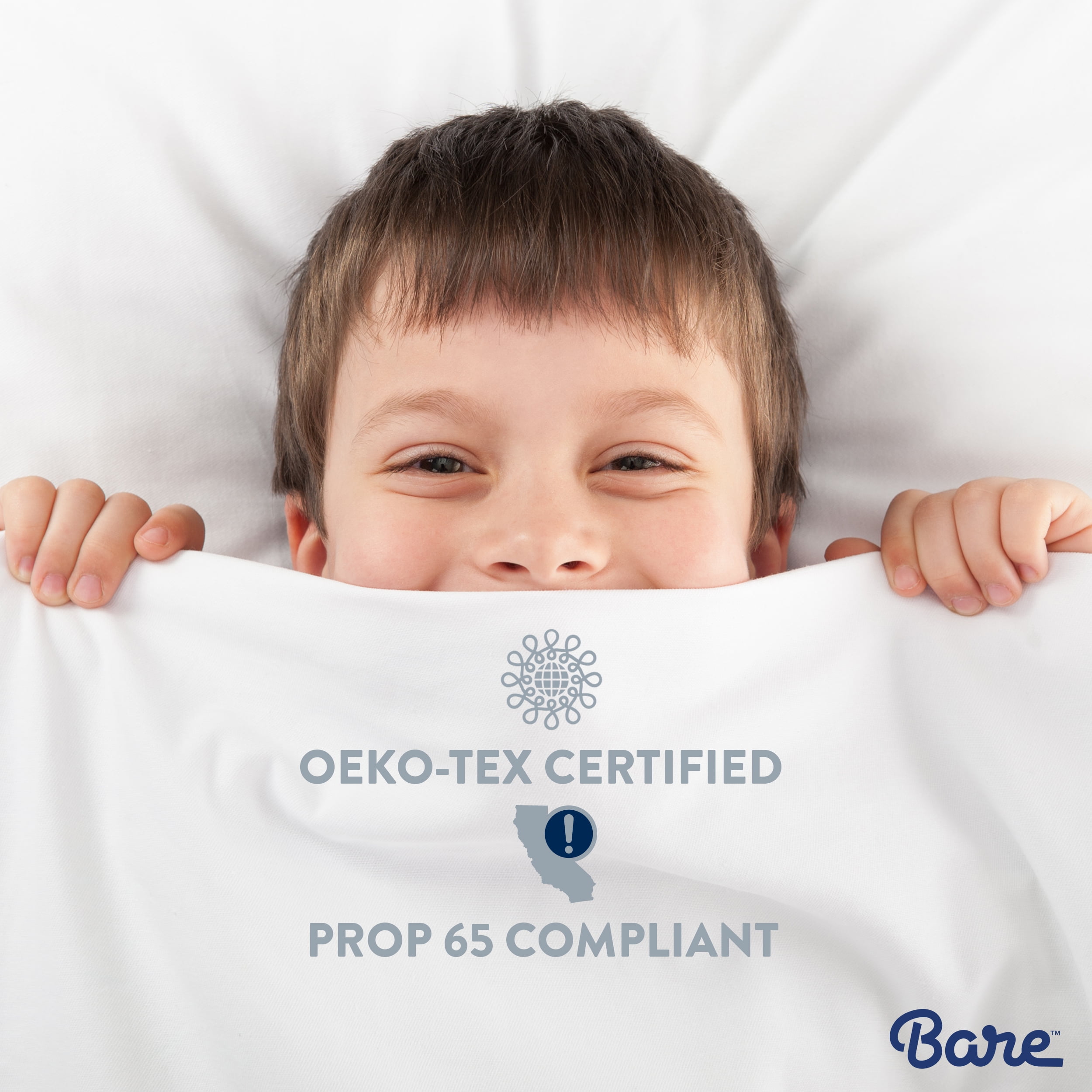 Bare Home 2 Split King Fitted Bed Sheets, 2-Pack (Split King, Dark Blue)