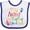 White and Royal, variant on Inktastic Mimi and Poppop Love Me Boys or Girls Baby Bib