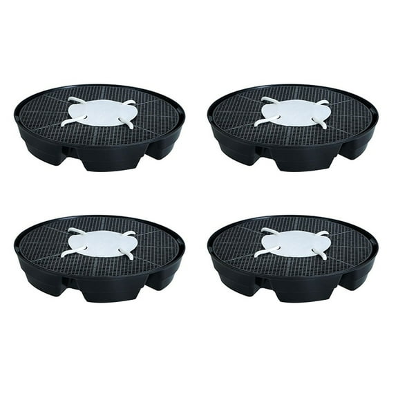Leakproof Plant Pots Trays Auto Watering Base with Overflows Guard Raised Stand for Greenhouses Hydroponic Grow Bags