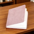 thumbnail image 4 of Square Woven Fabric Cover Blank Notebook 200 Pages, 145×145mm Pocket Hardbound Journal, Textured Cloth Pocket Notepad for Daily Planner Schǒ-ǒl Office Notes, 4 of 7