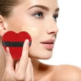 thumbnail image 3 of 4 piezas de polvos sueltos Puff Face Soft Heart Shape Puff Blender Herramienta de maquillaje de belleza Short Plush Red and Black Unique Bargains polvos-para-la-cara, 3 of 6
