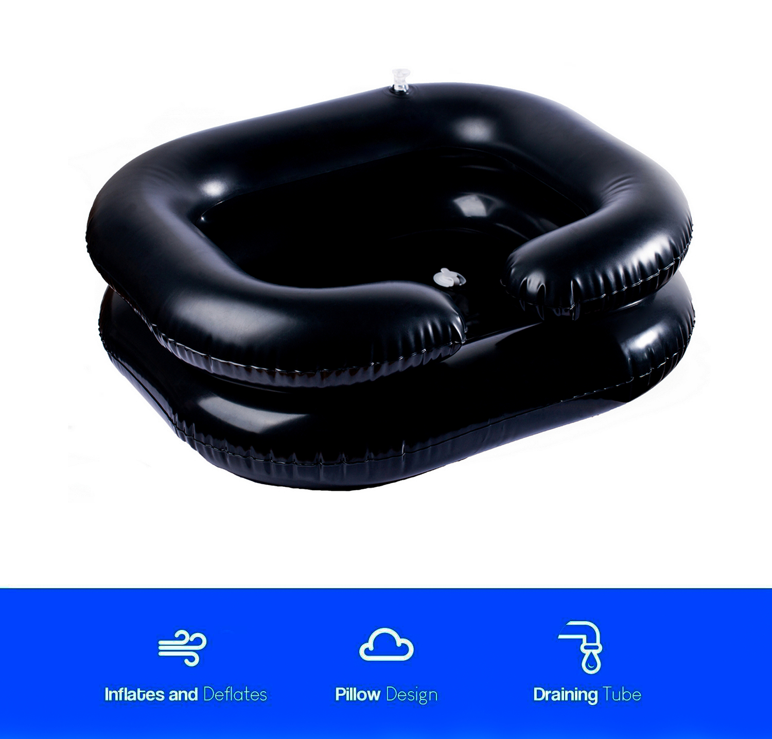 Buy Inflatable Shampoo Basin for Bedside, Shampoo Tub for Locs