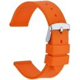 thumbnail image 1 of Silicone Rubber Watch Strap, 20mm, Orange, 1 of 7