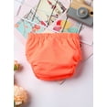 thumbnail image 3 of Miaeowve Infant Baby Boy Girl Reusable Swim Diaper Absorbent Shorts Swimming Lesson Shower Gifts Orange 70, 3 of 7