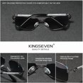 thumbnail image 3 of Design Sunglasses For Men/Women New Polarized UV400 Coating Optical Lens Auto Reset Square Frame Driving Eyewear Gun Blue, 3 of 6