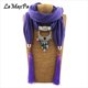 thumbnail image 2 of LaMaxPa 2018 Mixed Ceramic Pendant Jewelry Scarf For Women Elegant Scarf Female Pendant Scarf Mujer Wonderful Jewelry Scarves, 2 of 3