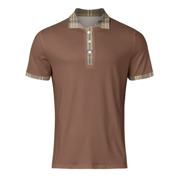 Cathalem Men's Polo Shirts Solid Stretch Cotton Pique Polo Shirt